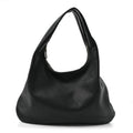 Grained Calfskin Medium Everyday Shoulder Bag Bottle Green