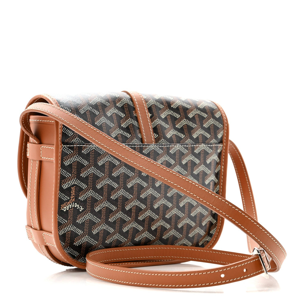 Goyardine Belvedere II PM Messenger Bag Black Gold