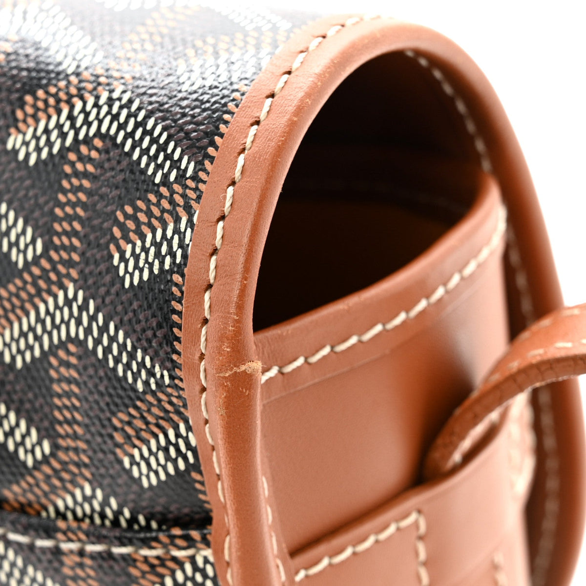 Goyardine Belvedere II PM Messenger Bag Black Gold