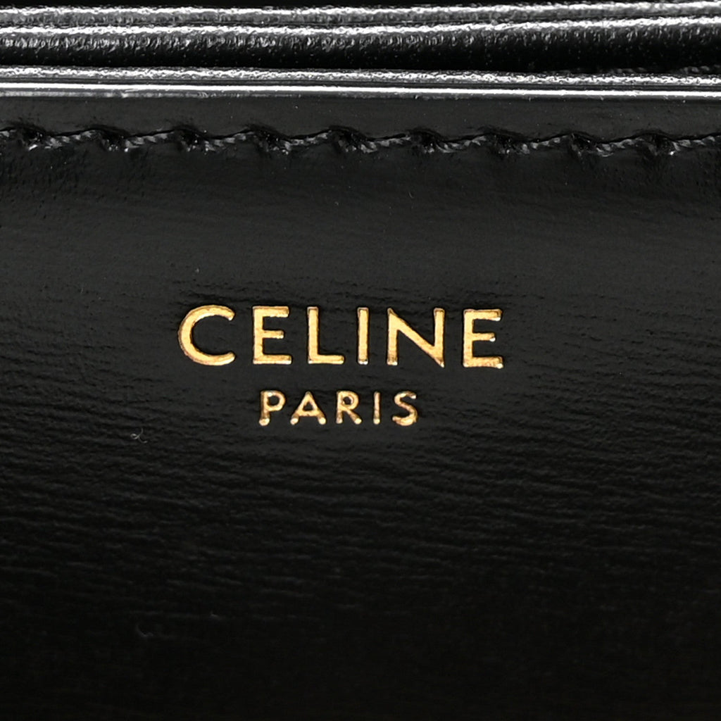 Shiny Calfskin Medium Triomphe Black