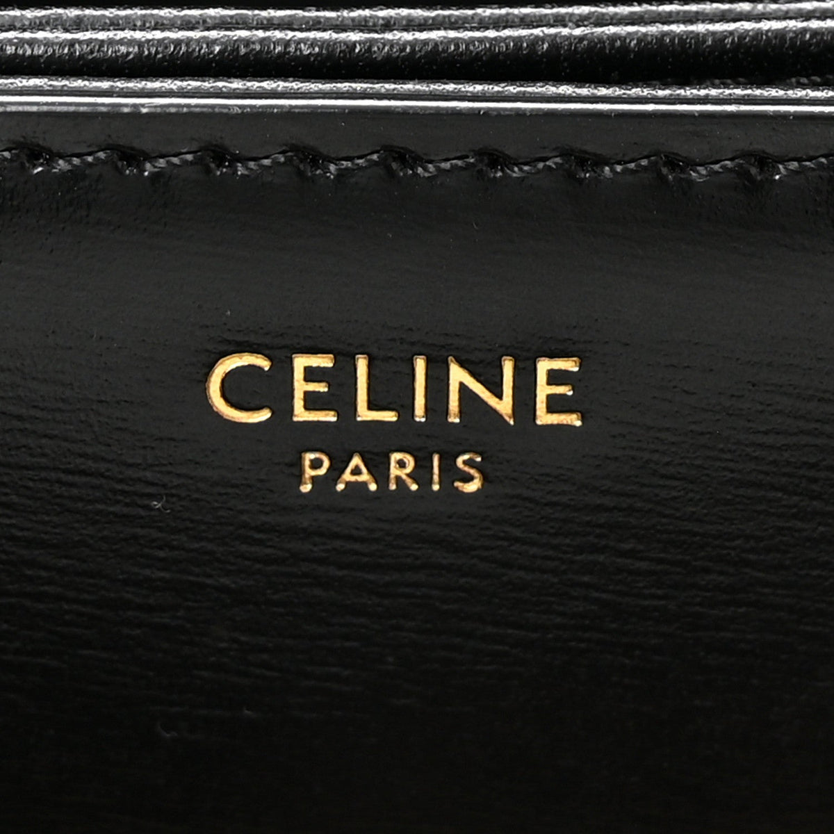 Shiny Calfskin Medium Triomphe Black