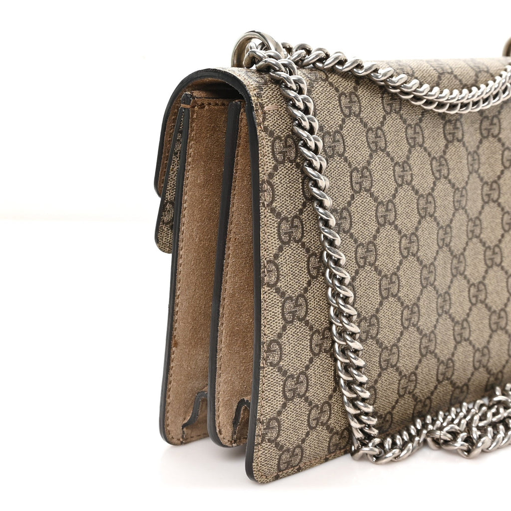 GG Supreme Monogram Small Dionysus Shoulder Bag Taupe
