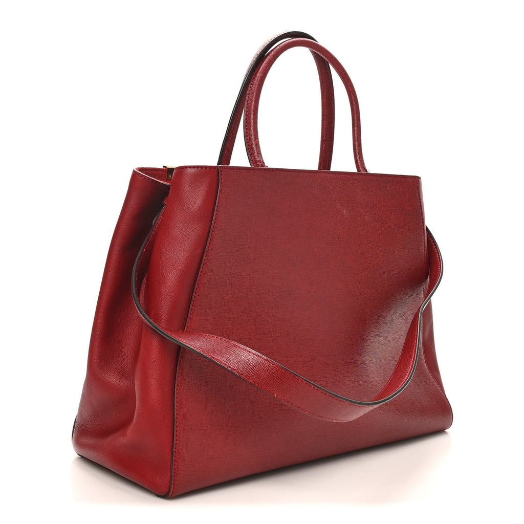 Vitello Elite Regular 2Jours Tote Rosso Scuro Ciliegia