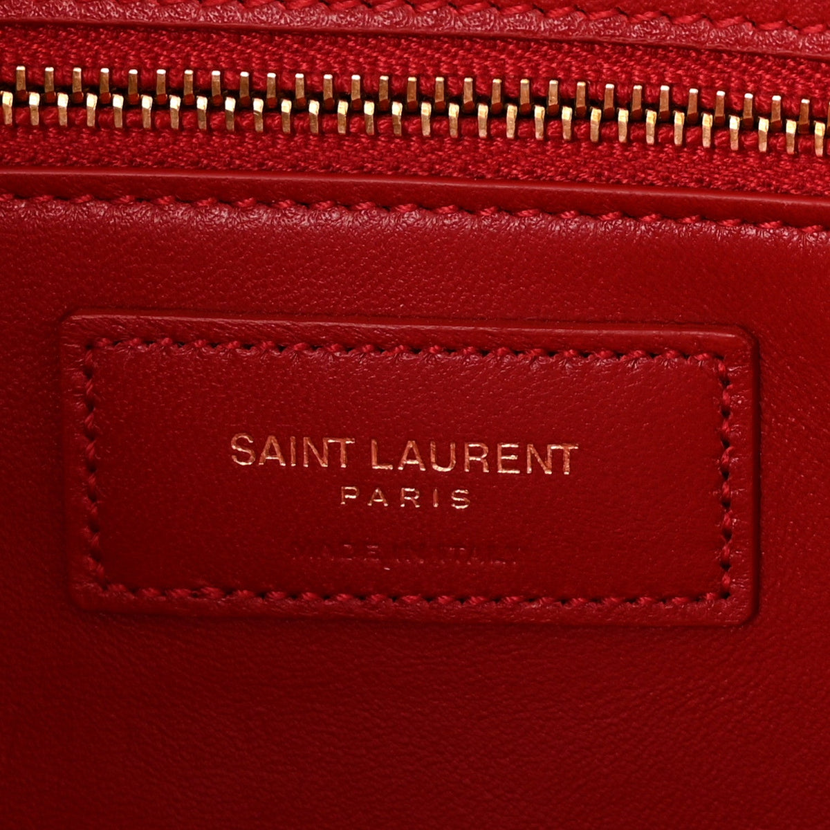 Smooth Calfskin Le Maillon Satchel Rouge Eros