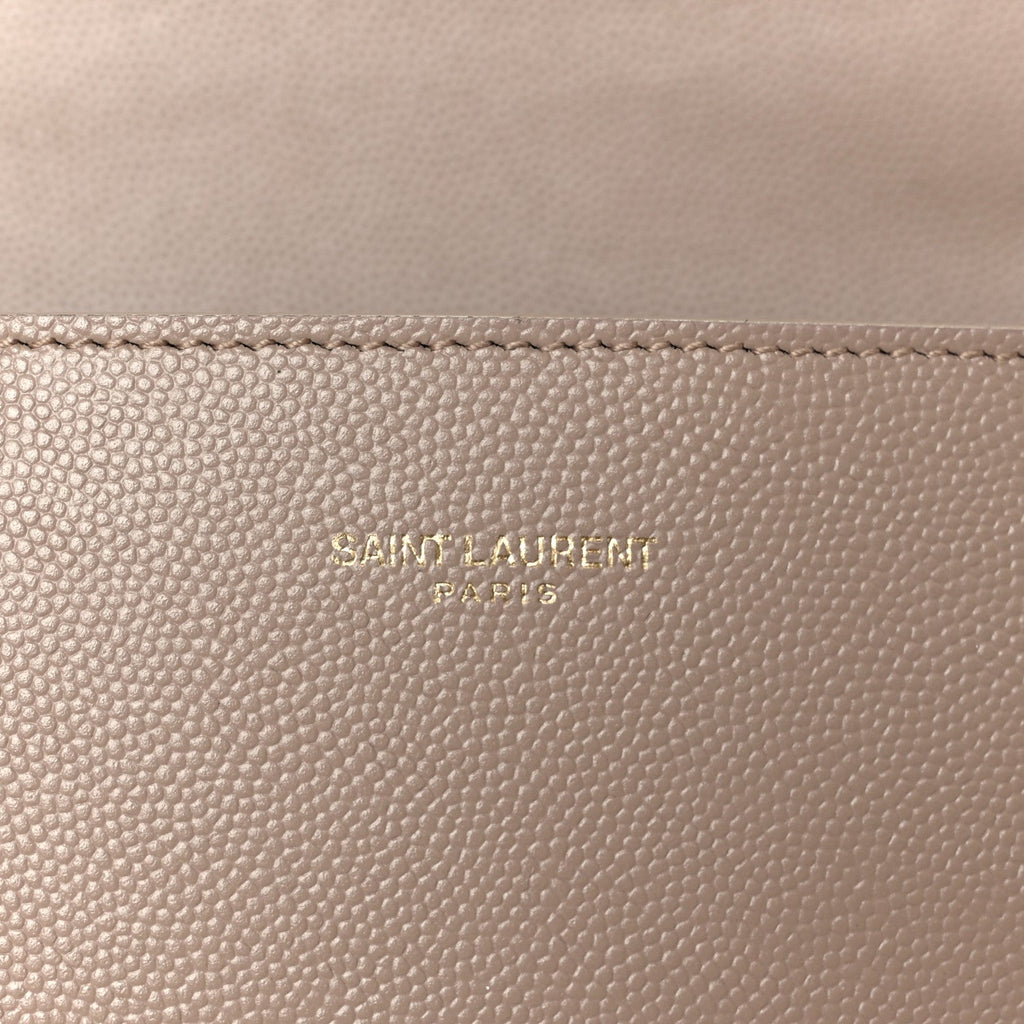 Grain de Poudre Medium Classic Monogram Cassandra Top Handle Dark Beige