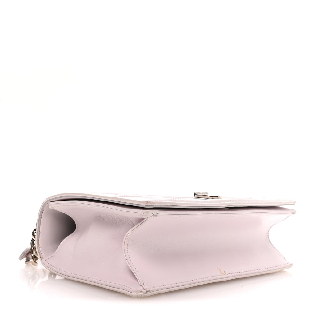 Calfskin Medium Diorama Flap Bag Off White