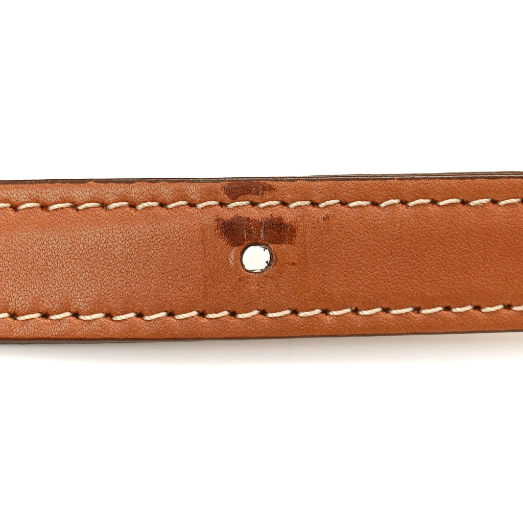 Natural Calfskin Medium Classic Box Flap Bag Tan
